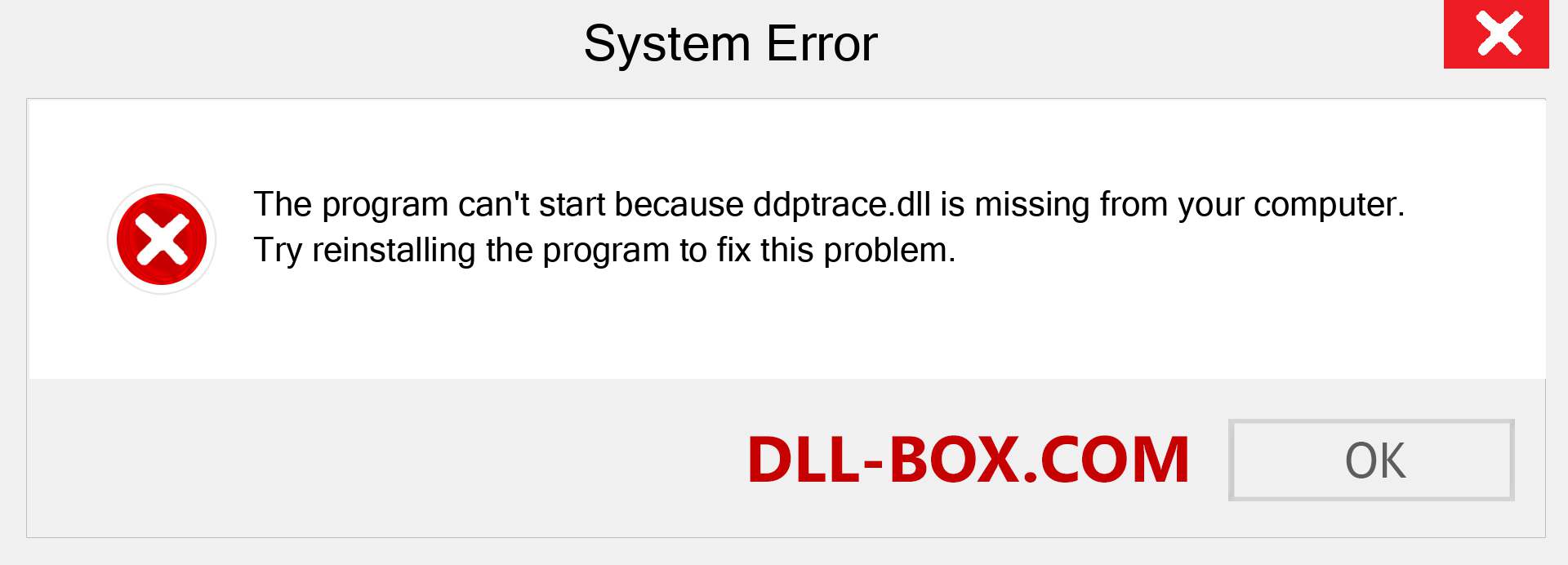  ddptrace.dll file is missing?. Download for Windows 7, 8, 10 - Fix  ddptrace dll Missing Error on Windows, photos, images