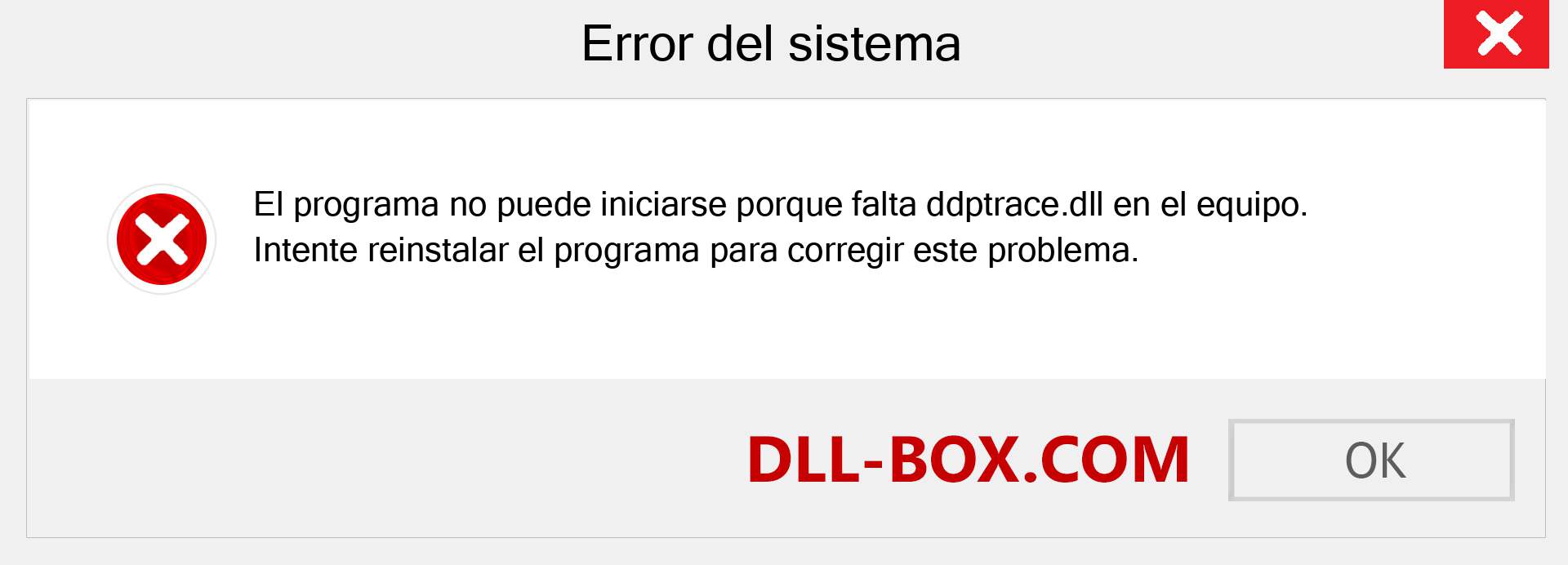 ¿Falta el archivo ddptrace.dll ?. Descargar para Windows 7, 8, 10 - Corregir ddptrace dll Missing Error en Windows, fotos, imágenes